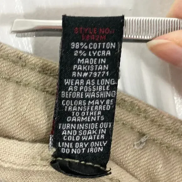 JORDAN CRAIG Pants Men 36/32 Cargo Bondage-Straps Acid-Splatter Tan Fitted”Ross”